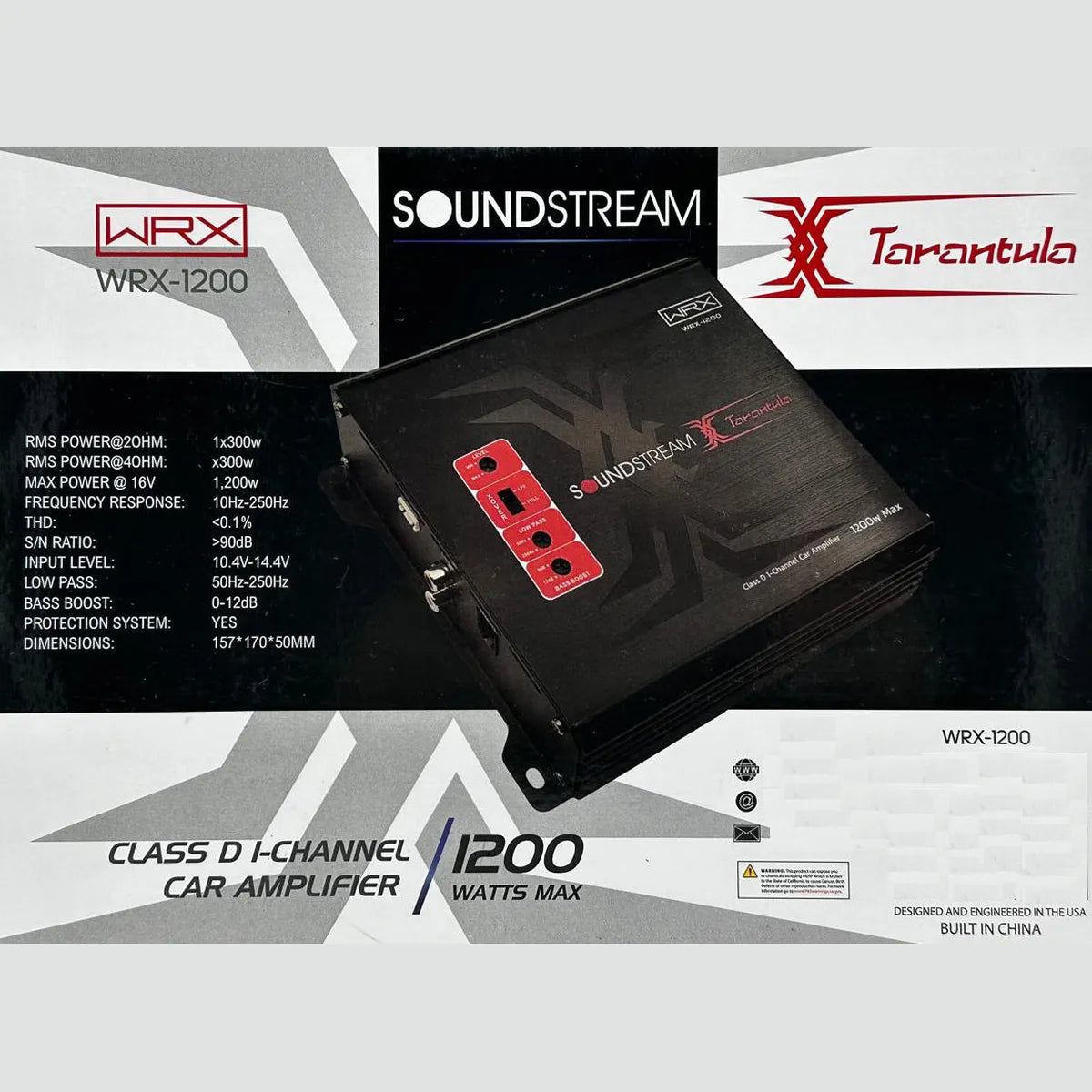 Amplificador Soundstream Tarantula Wrx-1200 1 Canal Clase D 1200w