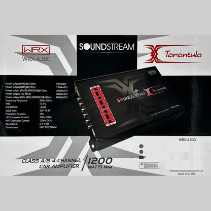 Amplificador Soundstream Tarantula Wrx-4.300 4 Canales Clase Ab 1200w