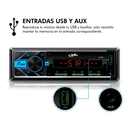 Autoestéreo 3 Zonas Color Axel Premium Steelpro App Control