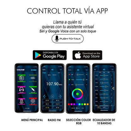 Autoestéreo 3 Zonas Color Axel Premium Steelpro App Control