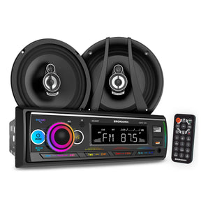 Autoestereo Bocinas 6.5 3 Vias Bluetooth Broksonic Bs-320f65