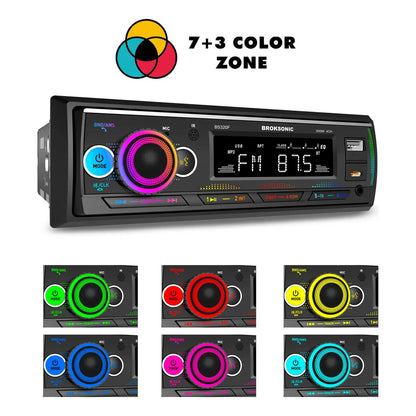 Autoestereo Bocinas 6.5 3 Vias Bluetooth Broksonic Bs-320f65