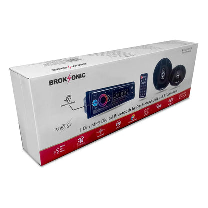 Autoestereo Bocinas 6.5 3 Vias Bluetooth Broksonic Bs-320f65
