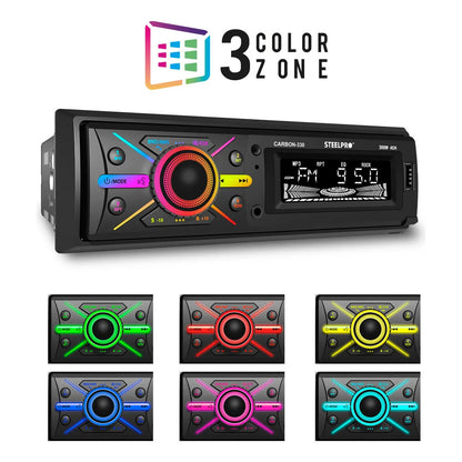 Autoestereo Caratula Desmontable Steelpro Bluetooth Usb Aux