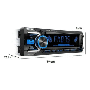 Autoestéreo Steelpro Carbon 323 Bluetooth Usb Multicolor Fm Sd Card