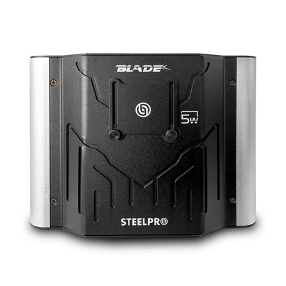 Láser Profesional BLADE-5W Steelpro RGB 5000mW: Efectos 2D, Animación y Dibujo, 10/18 Canales DMX, Control Audiorítmico y Maestro/Esclavo, 5W de Potencia Real para Eventos y Escenarios de Alto Impacto