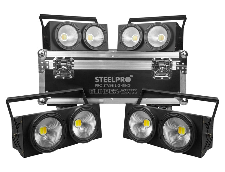 Case De 2+2 Blinder Cegador Led 2w Frio Y Cálido - Steelpro