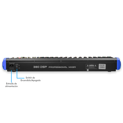 Mezcladora Audio Profesional 380-dsp Mix-alto 16 By Steelpro