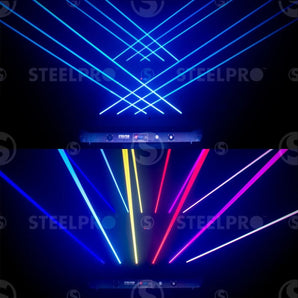 Barra Laser 3 En 1 Rgb Andromeda Steelpro 500mw X 6