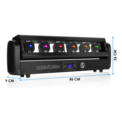 Barra Laser 3 En 1 Rgb Andromeda Steelpro 500mw X 6