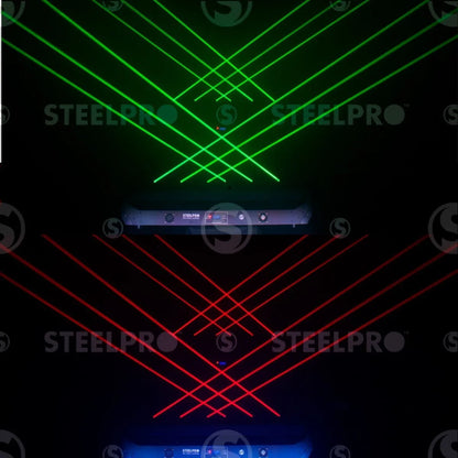 Barra Laser 3 En 1 Rgb Andromeda Steelpro 500mw X 6