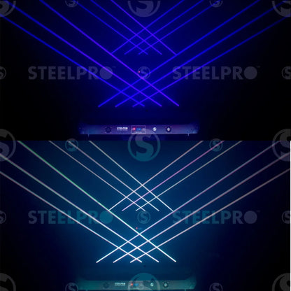 Barra Laser 3 En 1 Rgb Andromeda Steelpro 500mw X 6