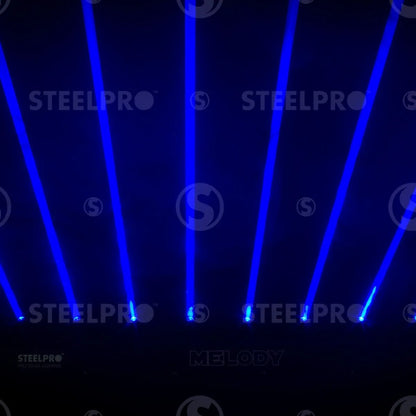 Barra Laser Azul 8 X 500mw Luces Dj - Melody By Steelpro
