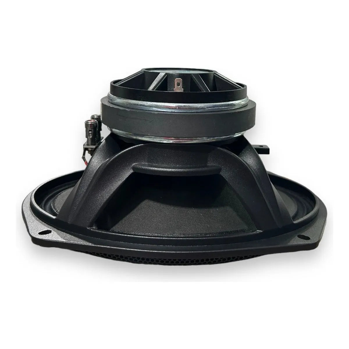 Bocina 6.x9 Cono Azul Plateado 1300w De Potencia By Steelpro Color Negro