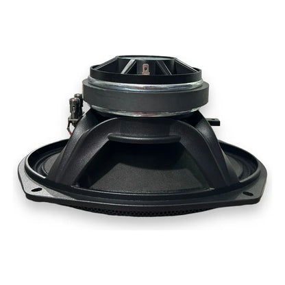 Bocina 6.x9 Cono Azul Plateado 1300w De Potencia By Steelpro Color Negro