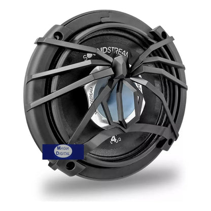 Bocina 6x5 Audio Profesional Con Tweeter De Compresion 250w Color Negro