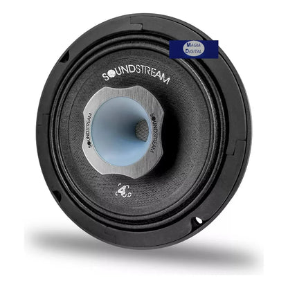 Bocina 6x5 Audio Profesional Con Tweeter De Compresion 250w Color Negro
