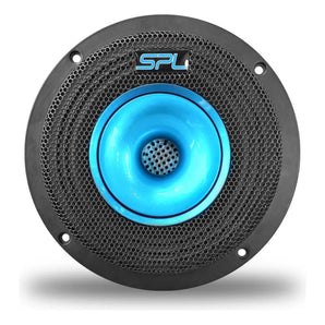 Bocina Coaxial 6.5 Potencia Max 1100w By Steelpro Color Negro Con Azul
