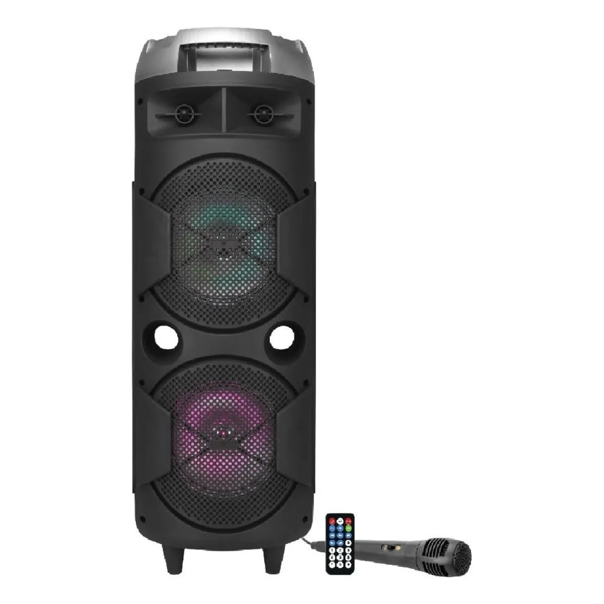 Bocina Portátil Steelpro Bazzoka 200w, Bluetooth, Karaoke, Negro