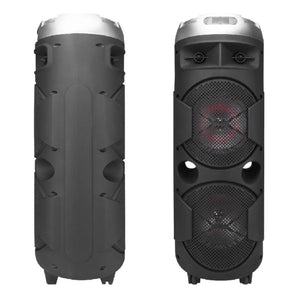 Bocina Portátil Steelpro Bazzoka 200w, Bluetooth, Karaoke, Negro