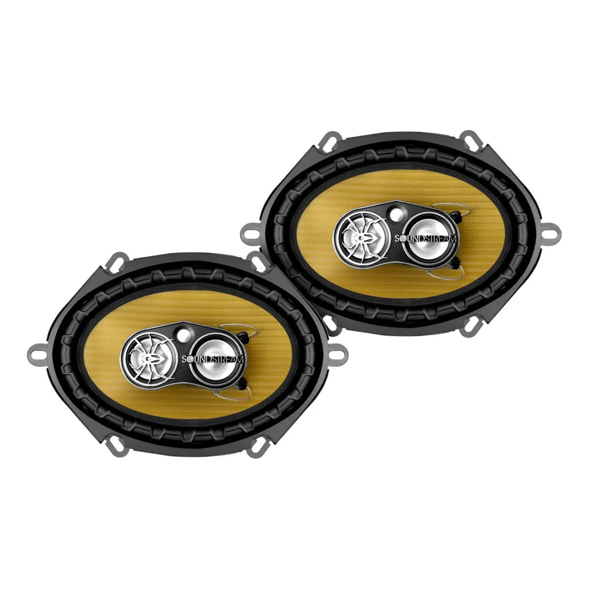 Bocinas Auto 5x7 PuLG Carbono Pro Kevlar 4 Vías soundstream