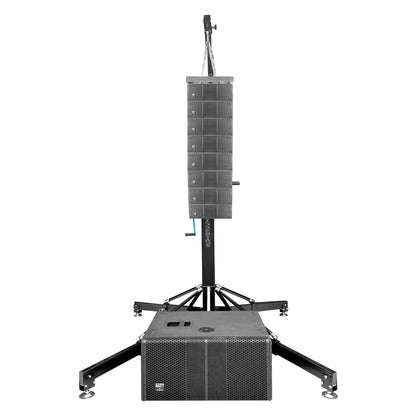 CODA SET Sistema Lineal De 8 Satélites 1 Subwoofer 600w+800w Rms Steelpro