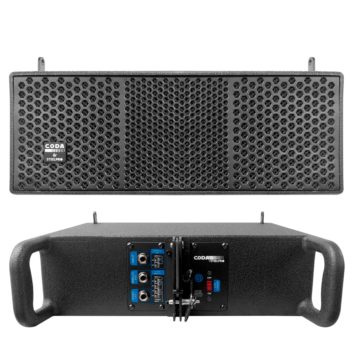 CODA SET Sistema Lineal De 8 Satélites 1 Subwoofer 600w+800w Rms Steelpro