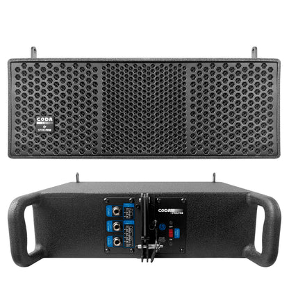 CODA SET Sistema Lineal De 8 Satélites 1 Subwoofer 600w+800w Rms Steelpro