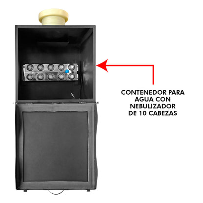 Máquina De Niebla Baja De Agua Escenarios/dj Steelpro Color Negro