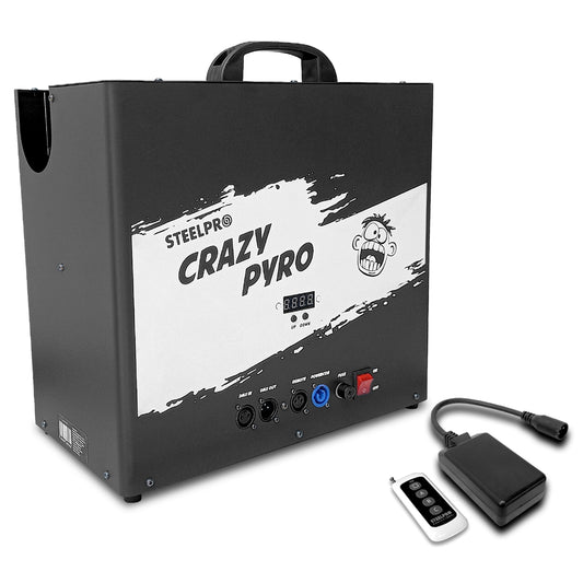 Maquina De Fuego Profesional Crazy Pyro Dmx Steelpro