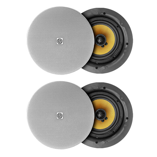 4 Bocinas para Plafón Steelpro CS65K4PRO 6.5” 100W RMS con Tweeter de Titanio
