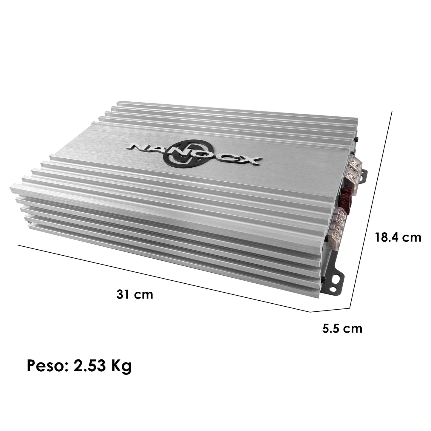 Amplificador Monoblock Clase D 2500W Steelpro CX-1.1000