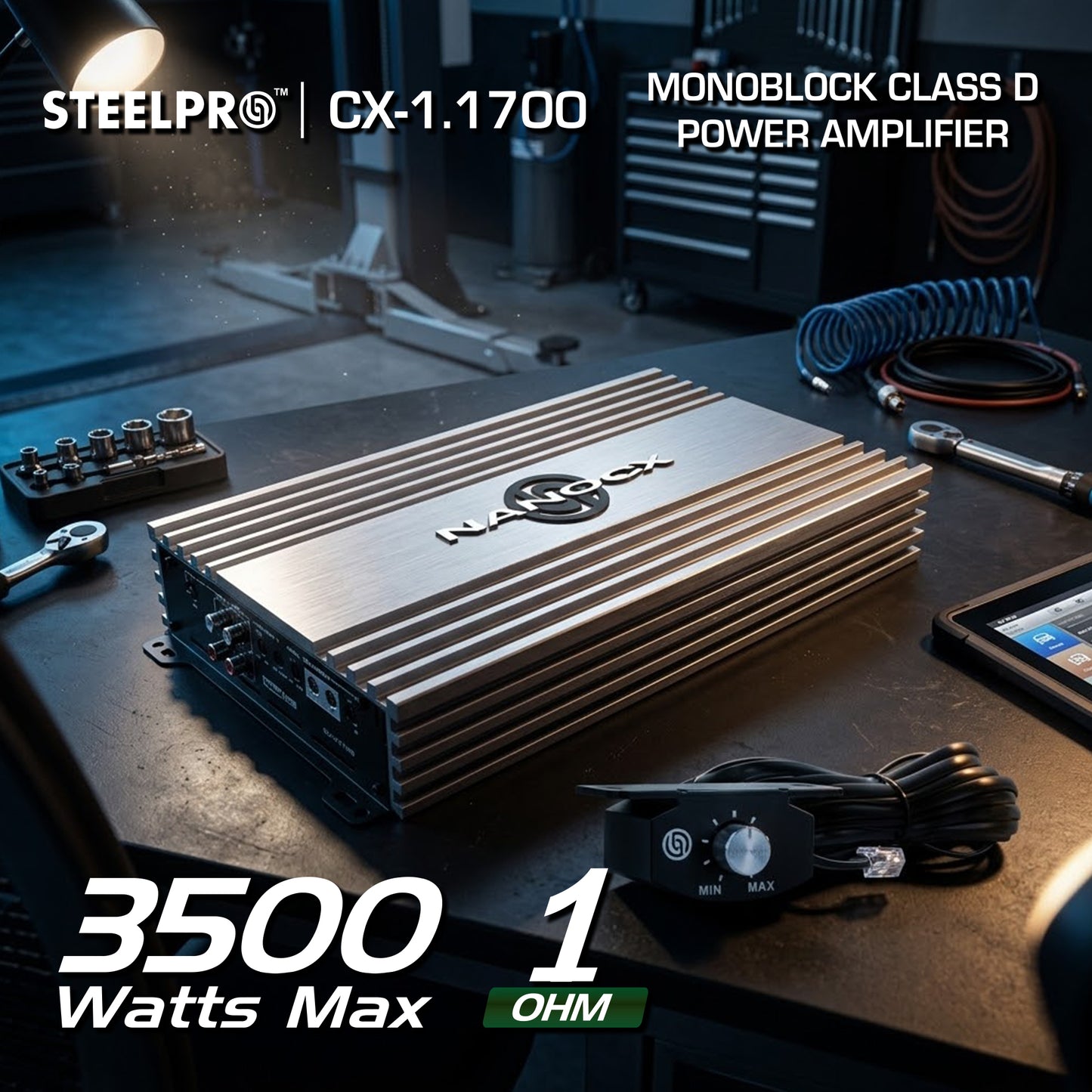 Amplificador Monoblock Clase D 3500W Steelpro CX-1.1700