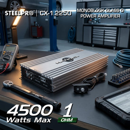 Amplificador Monoblock Clase D 4500W Steelpro CX-1.2250