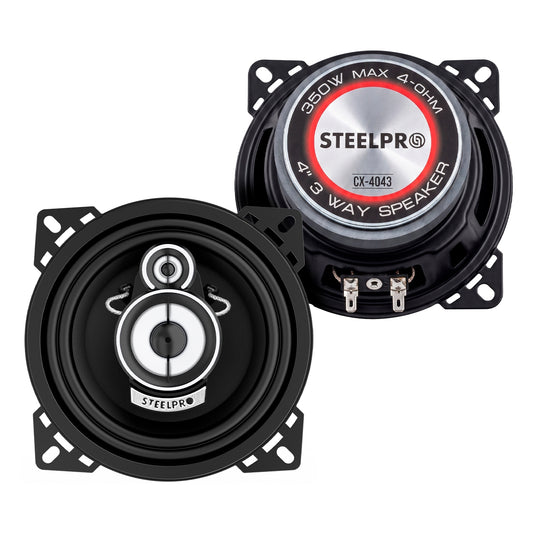 Par Bocinas 4 Pulg Triaxiales 350W 4 Ohms CX-4043 Steelpro