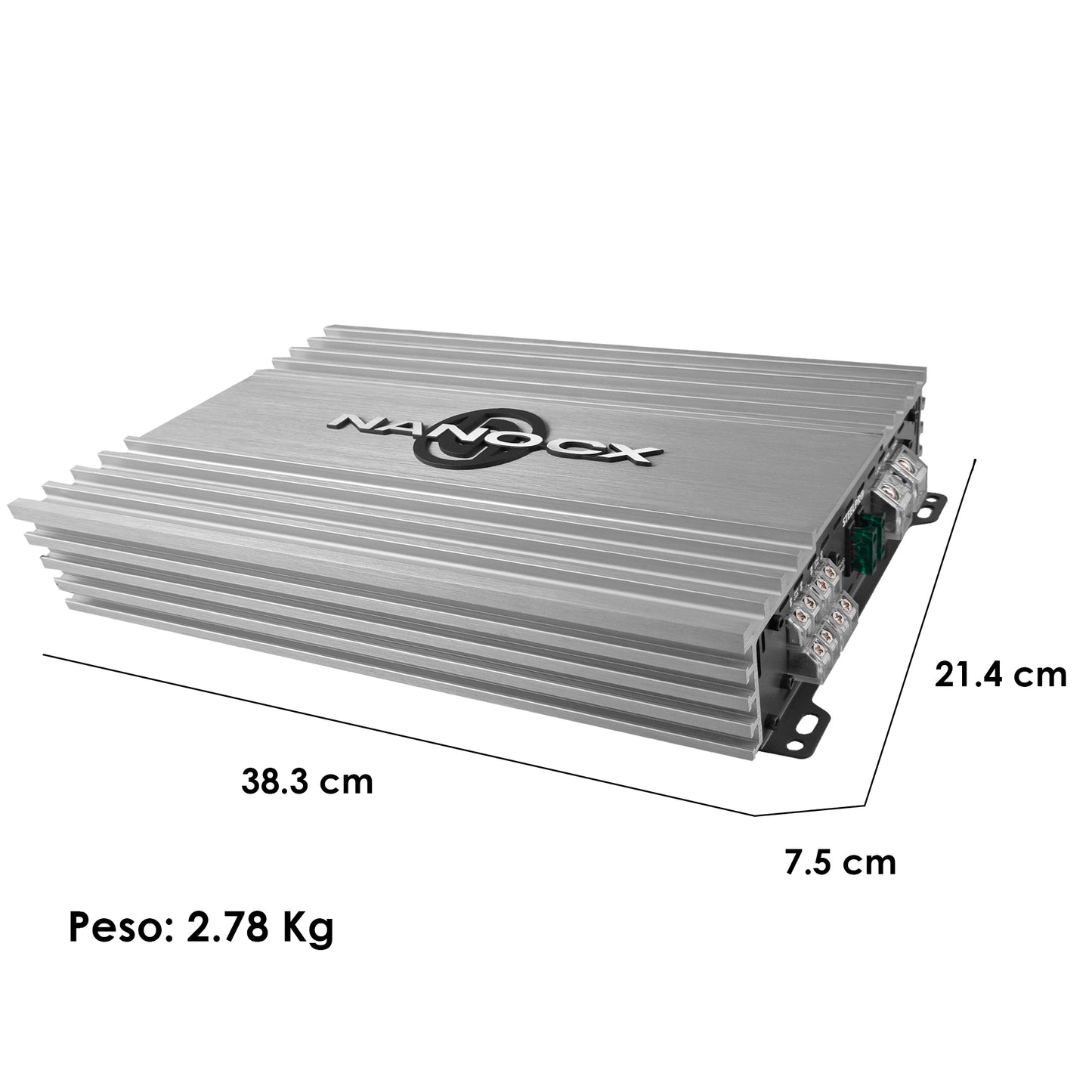 Amplificador 4 Canales Híbrido A/B 360WX4 Steelpro CX-4X360