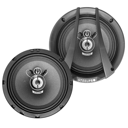 CX-6563 Par De Bocinas Para Auto 6.5 PuLG 500w Max 3 Vías Steelpro