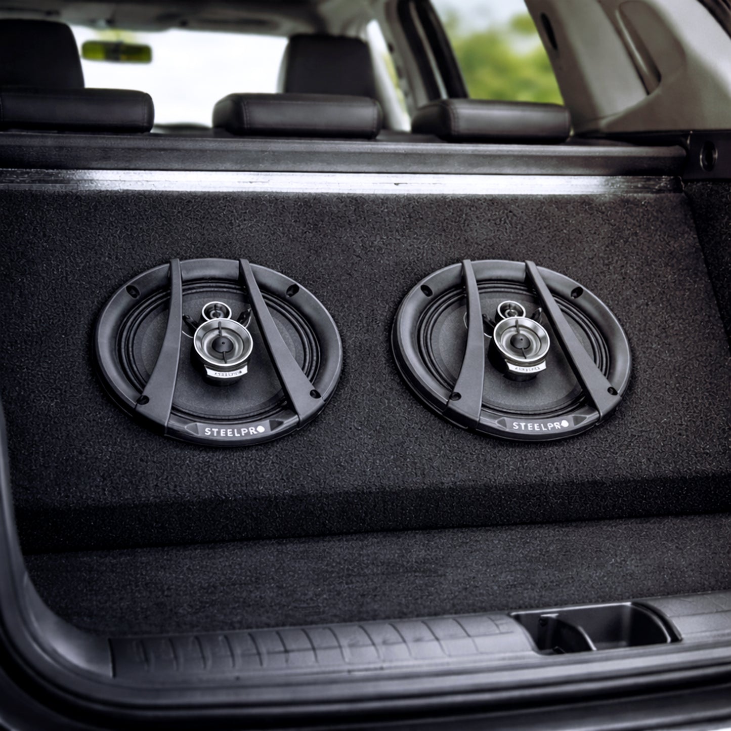 CX-6563 Par De Bocinas Para Auto 6.5 PuLG 500w Max 3 Vías Steelpro