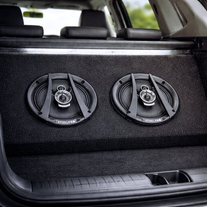 CX-6563 Par De Bocinas Para Auto 6.5 PuLG 500w Max 3 Vías Steelpro