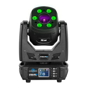 Cabeza Movil 2 En 1 Laser 2w Rgb + 6 Wash 10w Rgbw Steelpro