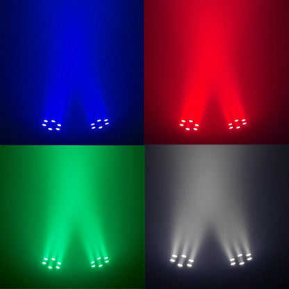 Corsario cabeza Movil 2 En 1 Laser 2w Rgb + 6 Wash 10w Rgbw Steelpro