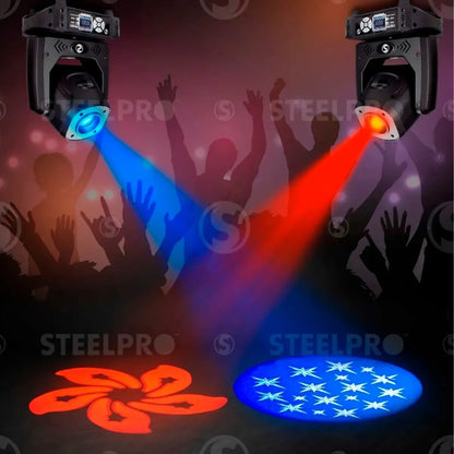Cabeza Movil De 120w Prisma Rotatorio 7 Gobos - Steelpro