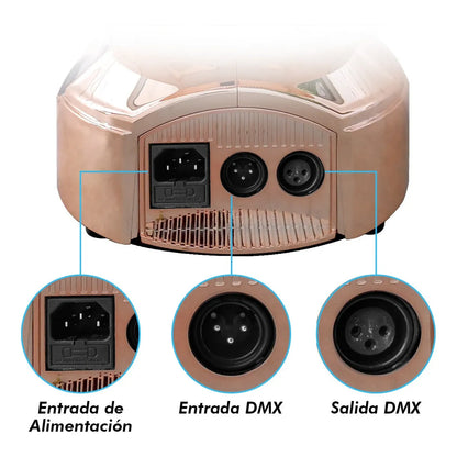Cabeza Móvil Gold Beam 2r Rainbow Dmx Luz Esenario  Steelpro