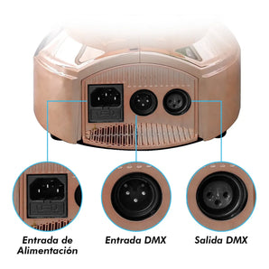 Cabeza Móvil Gold Beam 2r Rainbow Dmx Luz Esenario  Steelpro