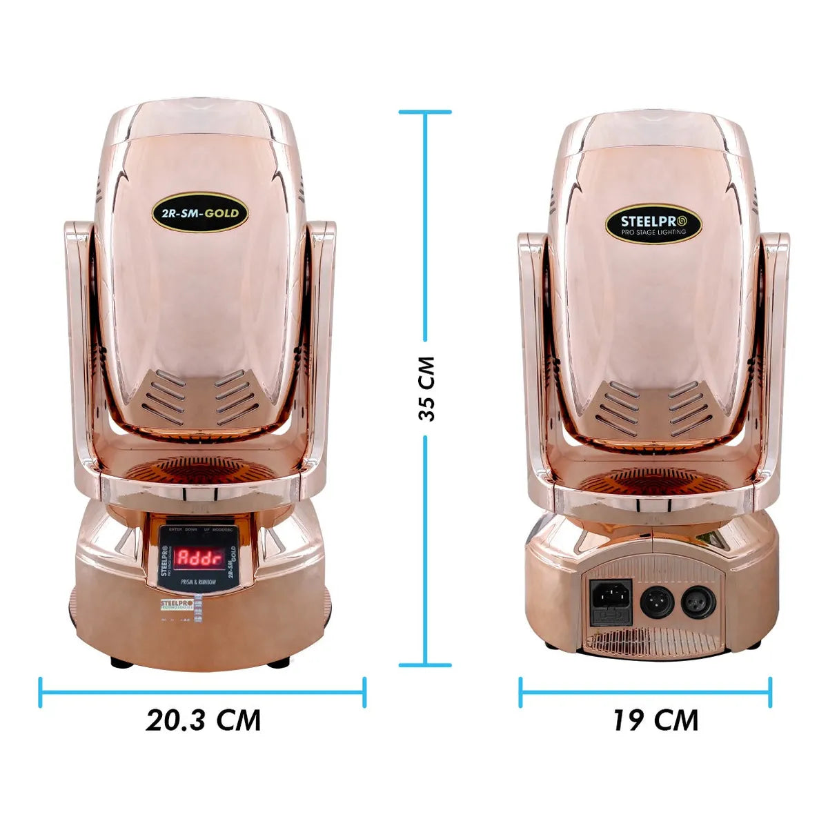 Cabeza Móvil Gold Beam 2r Rainbow Dmx Luz Esenario  Steelpro