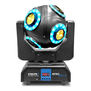 Cabeza Móvil Led Beam Aro Smd 8x10 Steelpro Retroball Rgbw