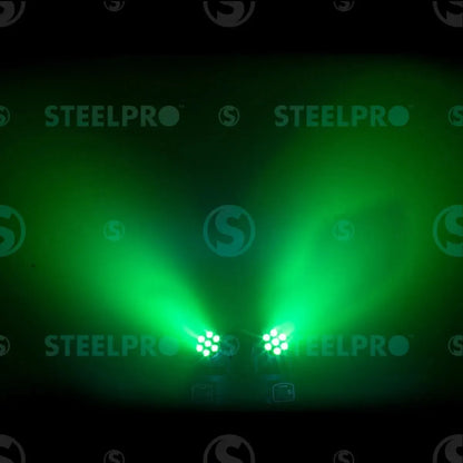 Cabeza Movil Led Wash 7x15w Rgbw 4 En 1 Full Color  Steelpro