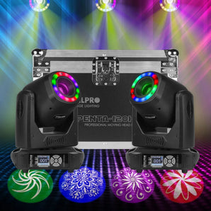 Cabeza Móvil Spot 120w Prisma 5 Caras Aro Smd Case Steelpro