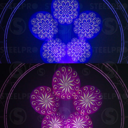 Cabeza Móvil Spot 120w Prisma 5 Caras Aro Smd Case Steelpro