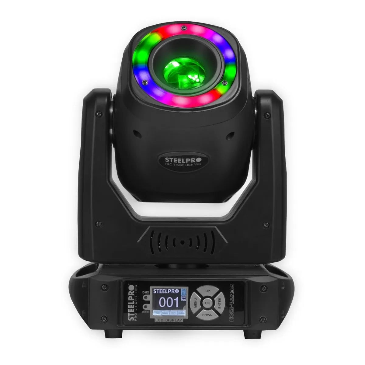 Cabeza Móvil Spot 120w Prisma 5 Caras Aro Smd Case Steelpro